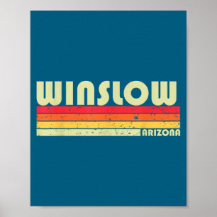 Poster Winslow Az Arizona Drôle Cadeau de racines de la v