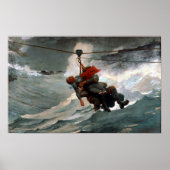 Poster Winslow Homer American The Life Line (Devant)