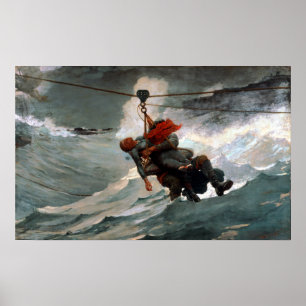 Poster Winslow Homer American The Life Line