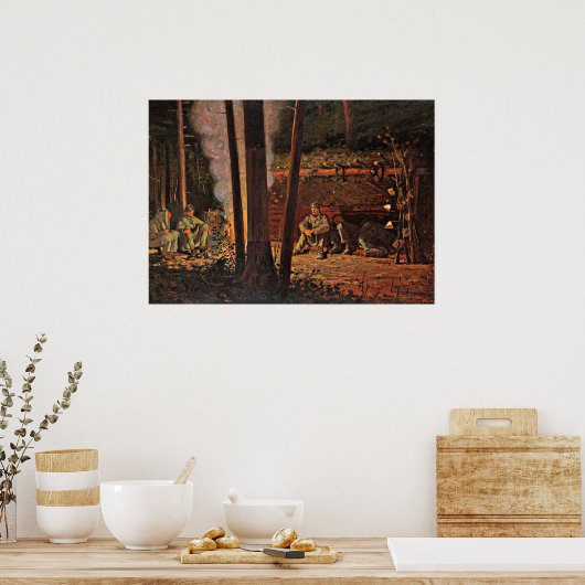 Poster Winslow Homer art - Devant Yorktown (Cuisine)