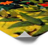 Poster Winslow Homer art : Jardin Fleur et Bungalow (Coin)