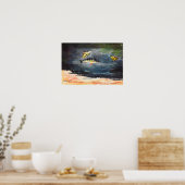 Poster Winslow Homer art - Poissons et papillons (Cuisine)