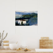 Poster Winslow Homer art, Village Indien, Adirondacks (Cuisine)