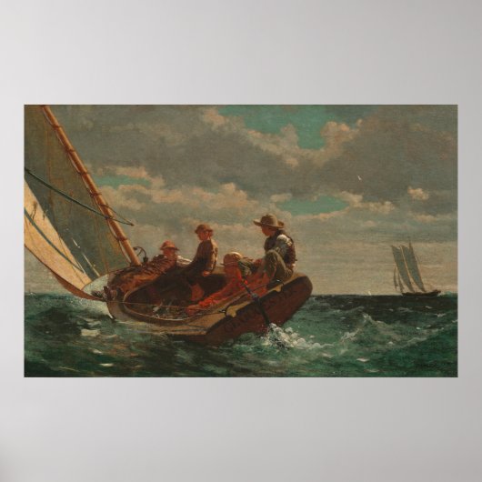 Poster Winslow Homer Brezing Up (Devant)