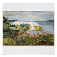 Winslow Homer Flower Garden et Bungalow Bermudes