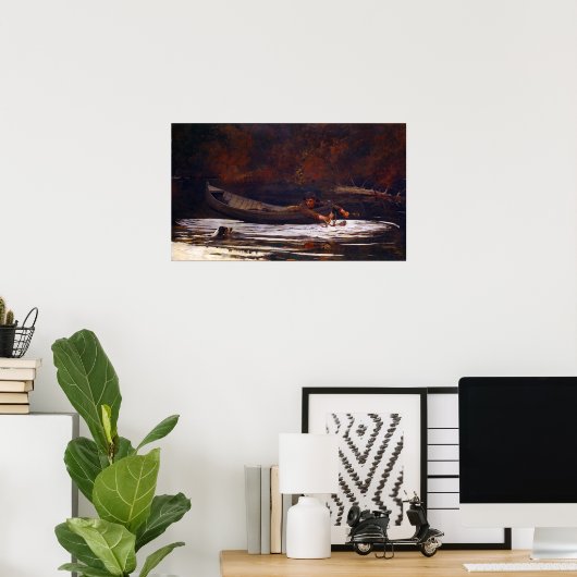 Poster Winslow Homer Hound et Hunter (Bureau à domicile)