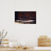 Poster Winslow Homer Hound et Hunter (Cuisine)