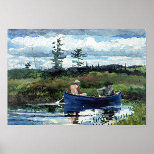 Poster Winslow Homer le bateau bleu