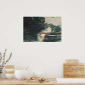 Poster Winslow Homer Life Size Black Bass (Cuisine)