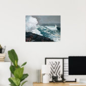 Poster Winslow Homer Northeaster (Bureau à domicile)