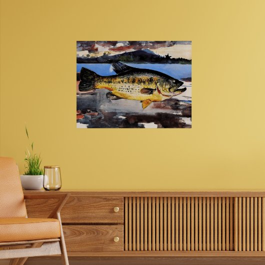 Poster Winslow Homer peinture, Basse (Salon 2)