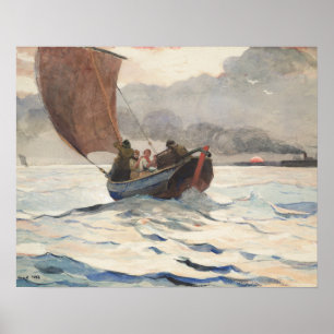 Poster Winslow Homer - Retour des bateaux de pêche