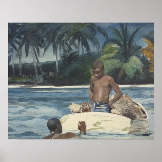 Poster Winslow Homer - West India Divers (Devant)