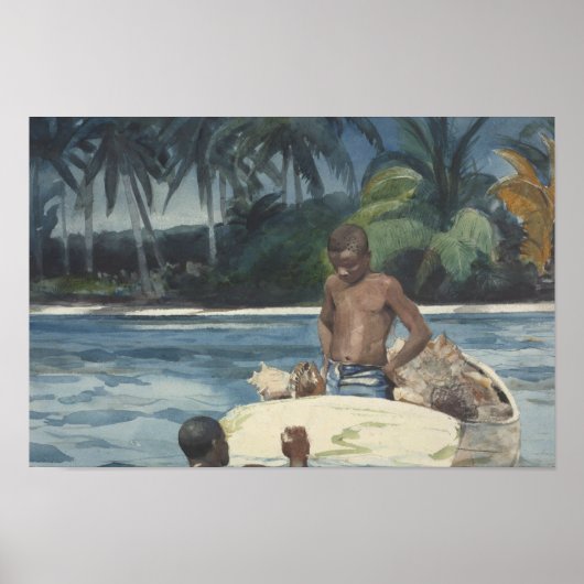 Poster Winslow Homer - West India Divers (Devant)