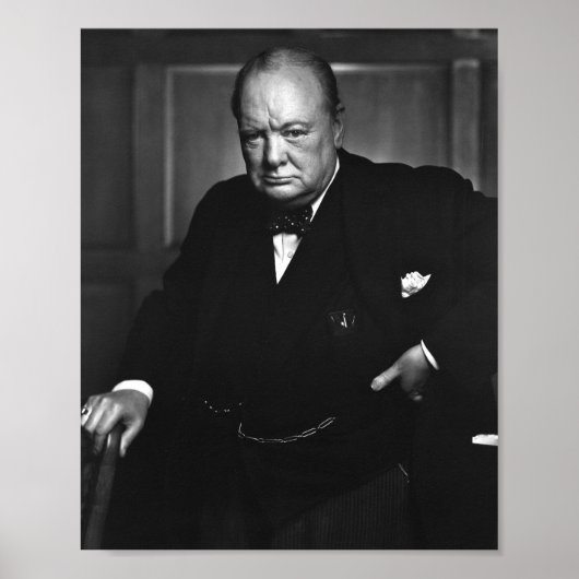 Poster Winston Churchill (Devant)