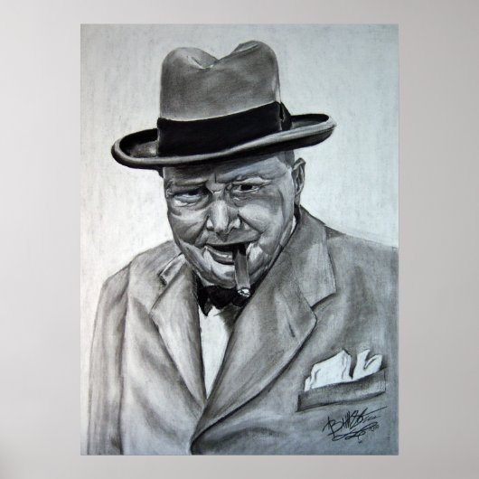 Poster Winston Churchill (Devant)