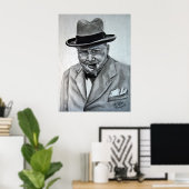 Poster Winston Churchill (Bureau à domicile)