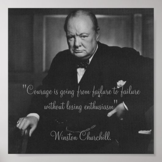 Poster Winston Churchill (Devant)