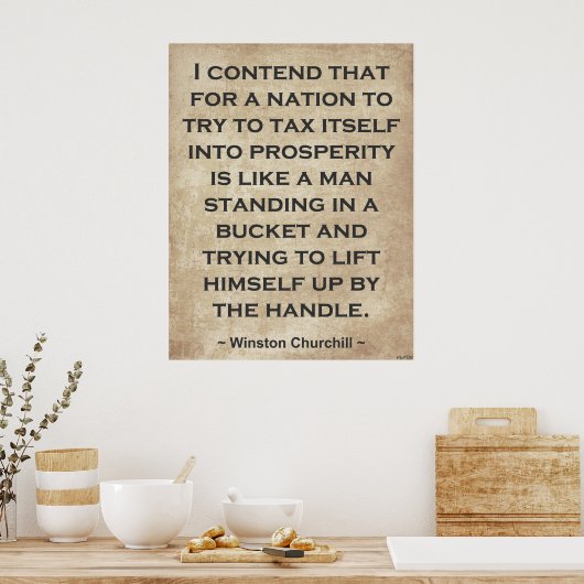 Poster Winston Churchill #1 (Cuisine)