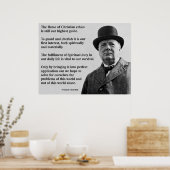 Poster Winston Churchill Christian (Cuisine)