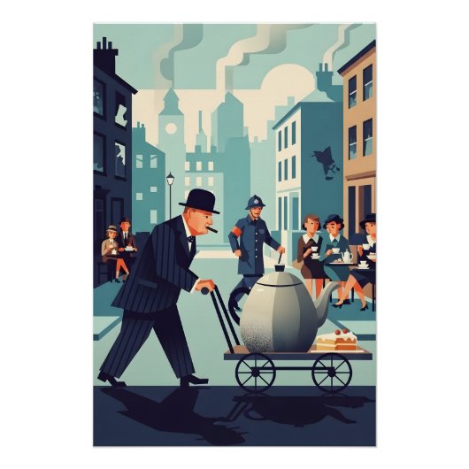 Poster Winston Churchill Cool  (Devant)