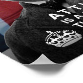 Poster Winston Churchill - "L'Attitude Fait Une Différenc (Coin)