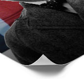 Poster Winston Churchill - "N'abandonnez jamais" (Coin)