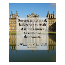 Winston Churchill Quote; Success Blenheim Palace