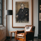 Poster Winston Churchill - The Resolute Statesman