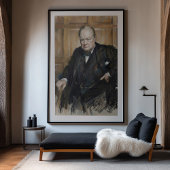 Poster Winston Churchill - The Resolute Statesman