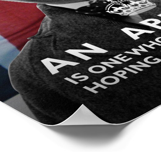 Poster Winston Churchill - "Un Aspect" (Coin)