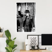 Poster Winston Churchill, V pour la victoire (Bureau à domicile)