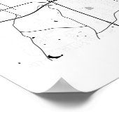 Poster Winston-Salem Moderne Minimal Simple Carte Abstrai (Coin)