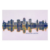 Poster Winston-Salem Skyline (Devant)