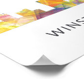 POSTER WINSTON - SALEM, SKYLINE DE LA CAROLINE DU NTH - (Coin)