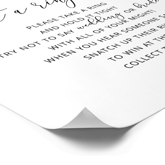 Poster Winter à feuillage persistant mettre une bague sur (Coin)