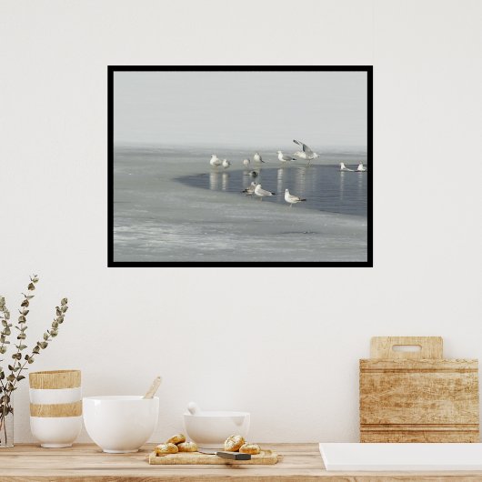 Poster Winter Birds (Cuisine)