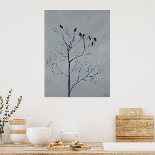 Poster Winter Birds (Cuisine)