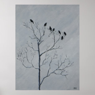 Poster Winter Birds
