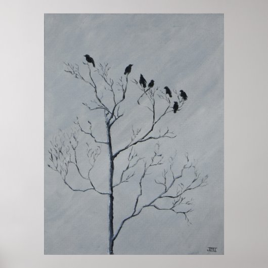 Poster Winter Birds (Devant)