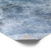 Poster Winter Blue Christmas Cute Giraffe With Hat (Coin)