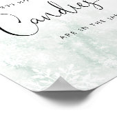 Poster Winter blush rose Devinez combien de bonbons Poste (Coin)