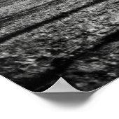 Poster Winter Central Park New York City Noir et blanc (Coin)