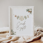 Poster Winter Clothesline Baby Shower Cards and Gifts