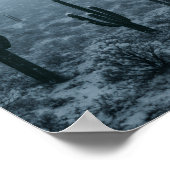 Poster Winter Desert Print - Rare Snowy Western Landscape (Coin)