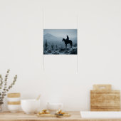 Poster Winter Desert Print - Rare Snowy Western Landscape (Cuisine)