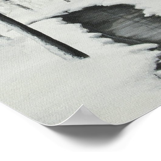 Poster Winter Forest Stream Fine Art Print (Coin)