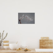 Poster Winter Frosted branch (Cuisine)