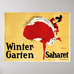 Poster Winter Garten Sahraoui Cabaret Danseuse Vieux Théâ
