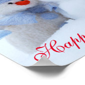 Poster Winter Holidays Snowman Greeting (Coin)